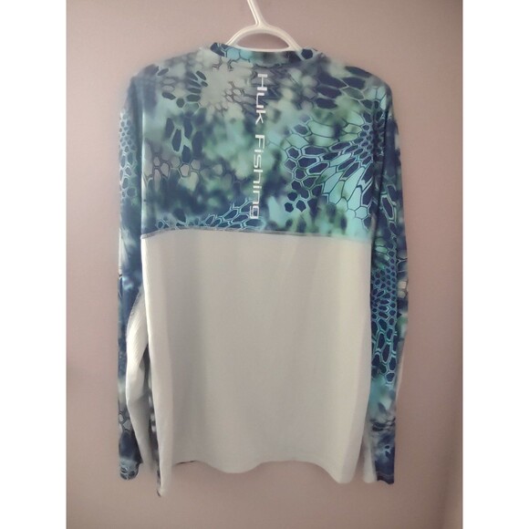 HUK Fishing Men's Long Sleeve Performance Fabric Size Medium - Picture 5 of 8